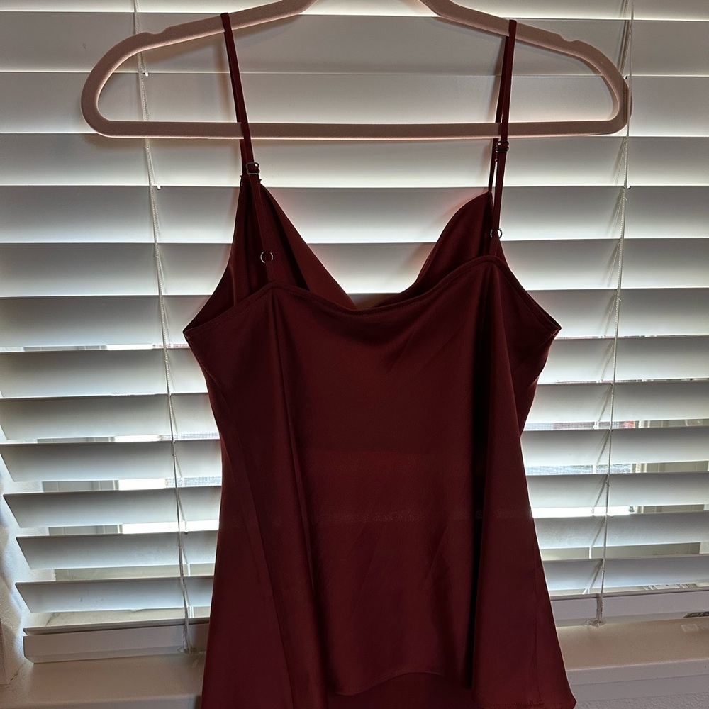 Elegant Burgundy Women's Top